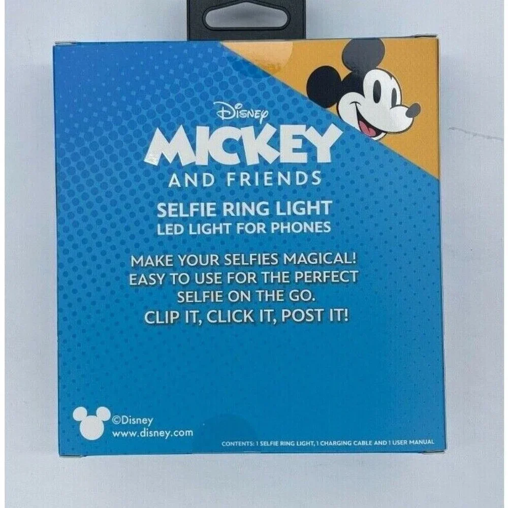 Disney Mickey Mouse & Friends Selfie Ring LED Light For Cellphones Camera Light